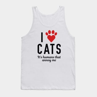 I Love Cats Tank Top